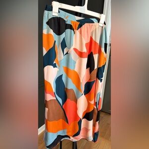 Dr2 Colorblock Abstract Pattern Dress - Multi